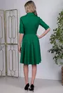 Rochie verde cu inchidere nasturi