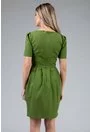 Rochie verde cu jabou