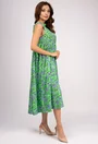 Rochie verde prevazuta cu imprimeu