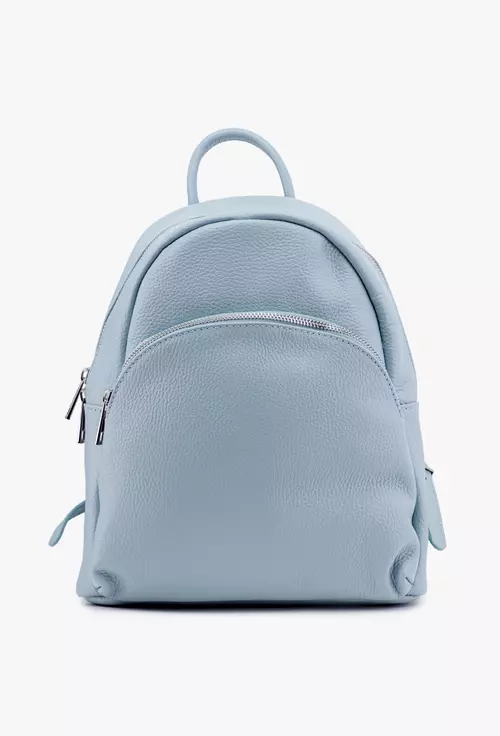 Rucsac dama bleu confectionat din piele naturala