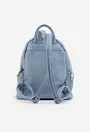 Rucsac dama bleu din piele cu buzunare