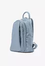 Rucsac dama bleu din piele naturala