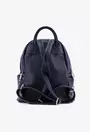 Rucsac dama bleumarin din piele cu buzunare