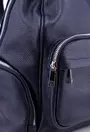 Rucsac dama bleumarin din piele cu buzunare