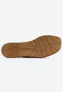 Sandale bej din piele cu elastic lat