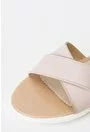 Sandale roz pal din piele naturala Carmina
