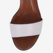 Sandale maro cu alb din piele naturala Melinda
