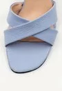 Sandale din piele naturala nuanta bleu deschis