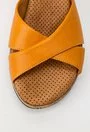 Sandale nuanta mustar- portocaliu din piele naturala Iasmi