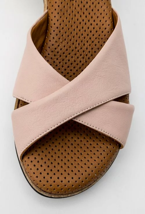 Sandale nuanta roz pal din piele naturala Iasmi