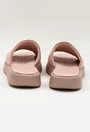 Sandale tip papuci nuanta roz pal din piele naturala
