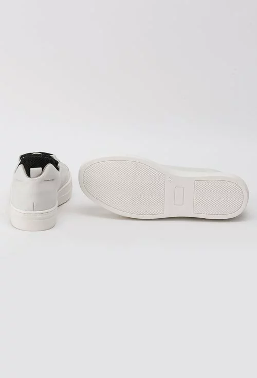 Sneakers S-Karp alb cu negru din piele naturala Ago