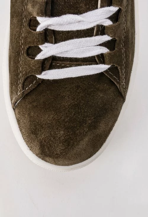 Sneakers S-Karp kaki din piele naturala Ago
