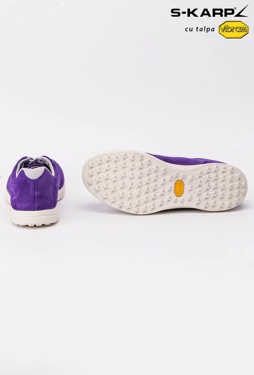Sneakers S-Karp violet din piele naturala Ruth