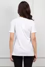 Tricou alb cu imprimeu bufnita