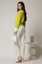 Blugi dama albi cu croi drept clasic, 2, dyfashion.ro