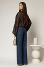 Blugi dama bleumarin cu croi larg, 2, dyfashion.ro