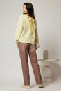 Blugi dama roz coniac cu talie inalta si croi drept, 2, dyfashion.ro