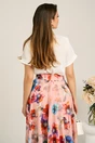 Bluza alba din viscoza lejera cu volanas la decolteu, 4, dyfashion.ro