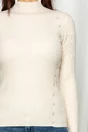 Bluza Alesia ivory cu nasturi pe o parte