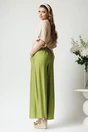 Bluza casual oversize din viscoza bej cu maneca scurta