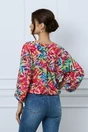 Bluza Dima multicolora cu imprimeu zig-zag