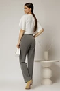 Bluza DY Fashion alba cu cret la guler si decupaj la decolteu, 2, dyfashion.ro
