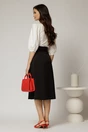 Bluza DY Fashion alba din poplin cu guler amplu, 2, dyfashion.ro