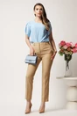 Bluza DY Fashion bleu lejera din voal cu perle la decolteu, 3, dyfashion.ro
