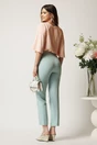 Bluza DY Fashion somon din voal vaporoasa cu aplicatie la decolteu, 2, dyfashion.ro