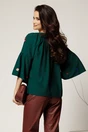 Bluza eleganta din viscoza verde cu broderie traditionala, 2, dyfashion.ro