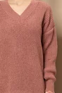 Bluza Greta roz coniac oversize cu rupturi