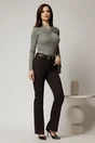 Bluza gri mulata din tencel cu desing impletit la bust, 3, dyfashion.ro