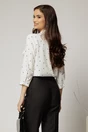 Bluza ivoar cu funda la decolteu si buline, 2, dyfashion.ro