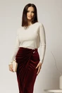 Bluza ivoar din tricot cu fir lurex si decolteu rotund, 1, dyfashion.ro