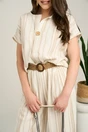 Bluza ivory cu dungi bej lejera cu adaos de bumbac si in, 4, dyfashion.ro