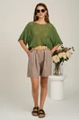 Bluza kaki lejera din tricot subtire, 4, dyfashion.ro