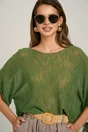 Bluza kaki lejera din tricot subtire, 3, dyfashion.ro
