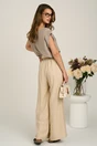 Bluza lejera bej din viscoza cu accesoriu, 2, dyfashion.ro