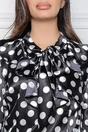 Bluza MBG neagra cu buline si volane