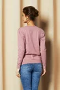 Bluza Miriam roz cu model in relief