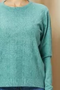 Bluza Miriam verde cu model in relief