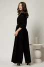 Bluza neagra dama asimetrica de ocazie, 2, dyfashion.ro