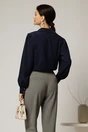 Camasa dama bleumarin cu decolteu adanc si maneca lunga, 2, dyfashion.ro