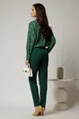Camasa din voal ivoar cu imprimeuri in nuante de verde, 2, dyfashion.ro