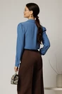 Camasa DY Fashion albastra cu guler si inchidere cu nasturi, 2, dyfashion.ro