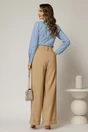Camasa DY Fashion bleu din poplin cu croi cambrat si nervuri pe bust, 2, dyfashion.ro
