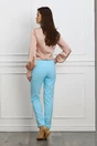 Camasa eleganta rose cu pliuri pe bust