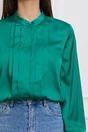 Camasa eleganta verde cu pliuri pe bust