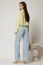 Camasa galbena cu dungi cu maneci lungi si croi oversize, 2, dyfashion.ro